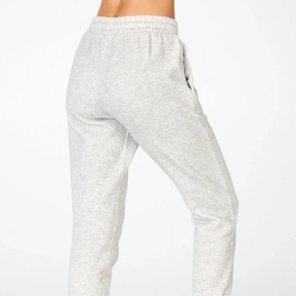 FABELTICS Light Grey‎ Heather Justin Sweatpant Cozy Fleece Jogger Pants Size 1X